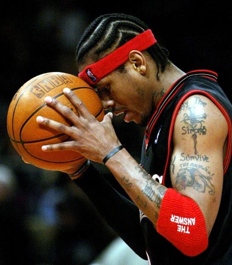 A major brawl ensued and Allen Iverson was arrested.
